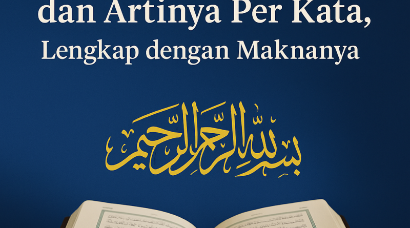 Surat Al-Fatihah: Surat Pembuka Penuh Makna